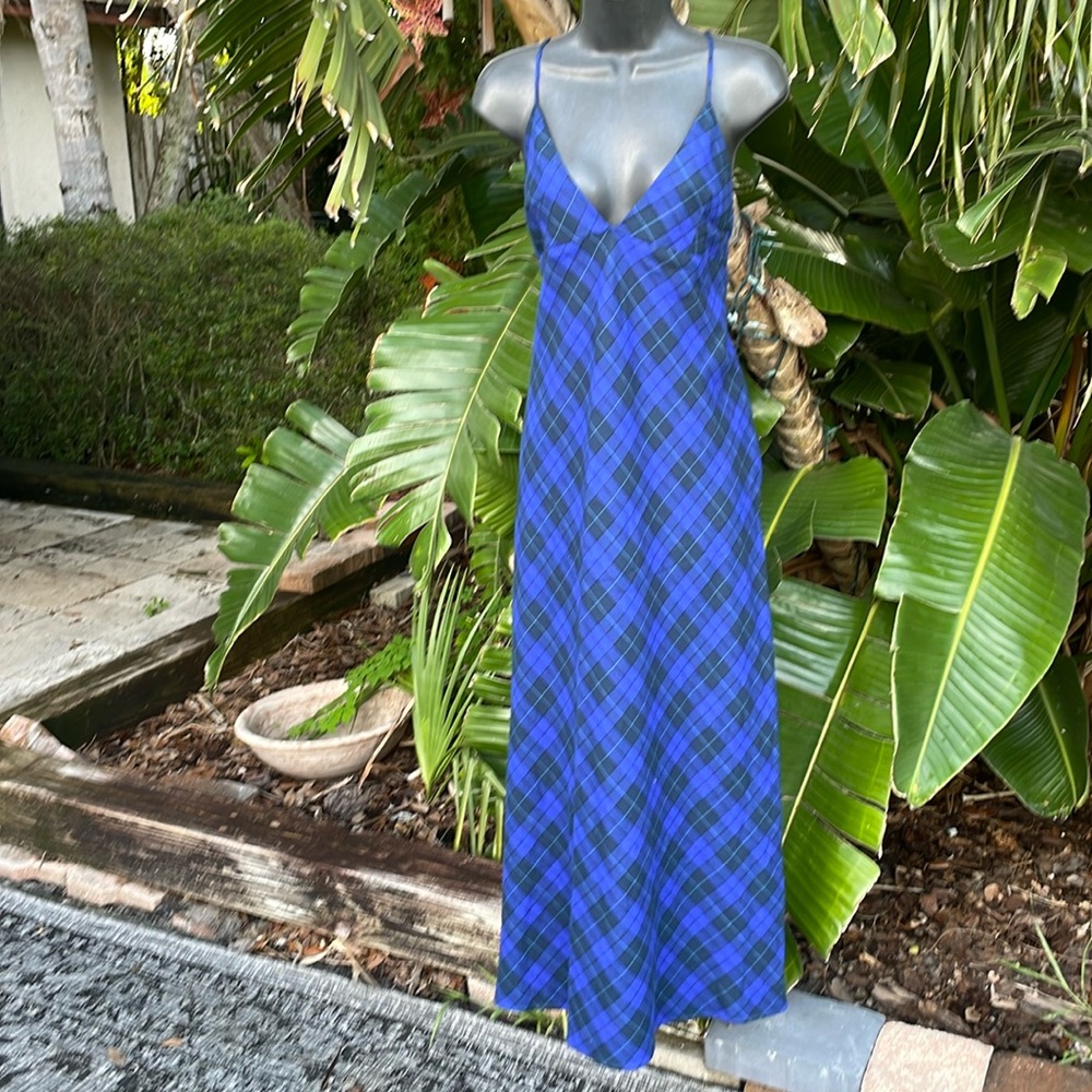 Zara plaid  slip dress